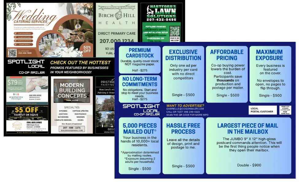 Cogo Mailer Sample Sheets